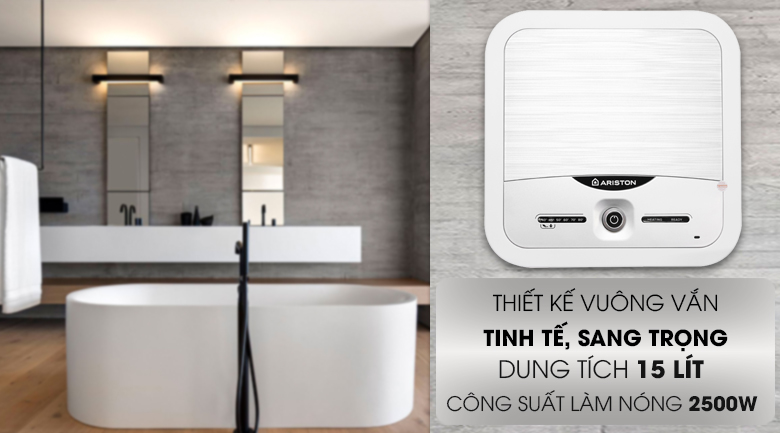 Bình nóng lạnh Ariston 15 lít AN2 15 LUX 2.5 FE Bình nóng lạnh Ariston 15 lít AN2 15 LUX 2.5 FE