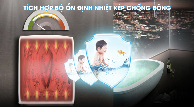 Bộ ổn định nhiệt kép - Máy nước nóng Ariston ST45PE-VN Bộ ổn định nhiệt kép - Máy nước nóng Ariston ST45PE-VN