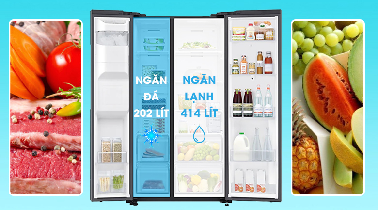 Tủ lạnh Samsung Inverter 616 lít RS64T5F01B4 Tủ lạnh Samsung Inverter 616 lít RS64T5F01B4