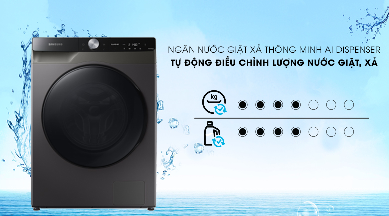 Máy giặt sấy Samsung AI Inverter 14kg WD14TP44DSB Máy giặt sấy Samsung AI Inverter 14kg WD14TP44DSB