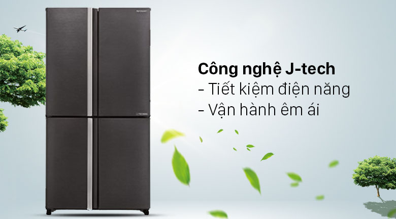 Tủ lạnh Sharp Inverter 572 lít SJ-FX640V-SL Tủ lạnh Sharp Inverter 572 lít SJ-FX640V-SL