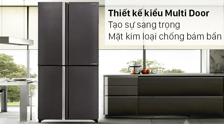 Tủ lạnh Sharp Inverter 572 lít SJ-FX640V-SL Tủ lạnh Sharp Inverter 572 lít SJ-FX640V-SL