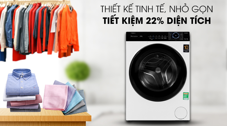 Máy giặt Aqua Inverter 8 KG AQD-A800F W Máy giặt Aqua Inverter 8 KG AQD-A800F W
