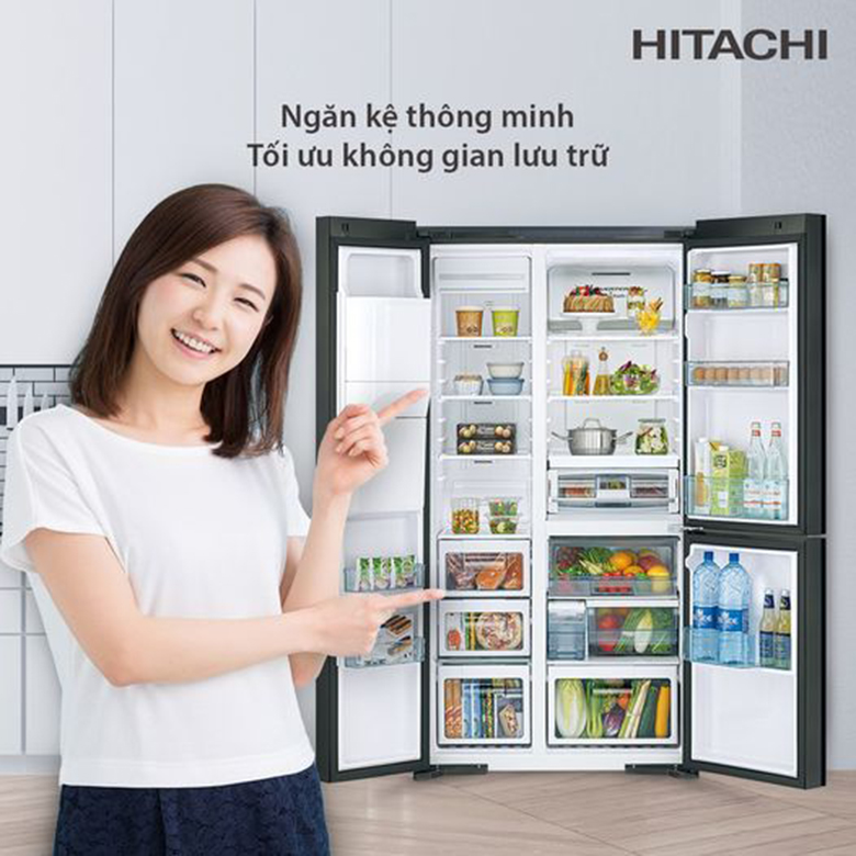Tủ lạnh Hitachi Inverter 569 lít R-MX800GVGV0 GMG Tủ lạnh Hitachi Inverter 569 lít R-MX800GVGV0 GMG