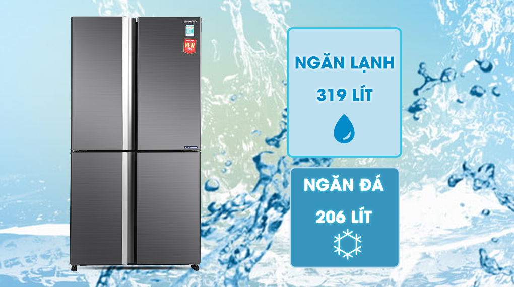 Tủ lạnh Sharp Inverter 525 lít SJ-FX600V-SL Tủ lạnh Sharp Inverter 525 lít SJ-FX600V-SL
