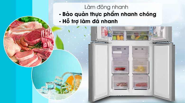 Tủ lạnh Sharp Inverter 401 lít SJ-FXP480V-SL Tủ lạnh Sharp Inverter 401 lít SJ-FXP480V-SL