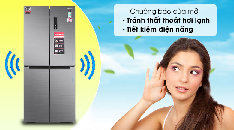 Tủ lạnh Sharp Inverter 401 lít SJ-FXP480V-SL Tủ lạnh Sharp Inverter 401 lít SJ-FXP480V-SL