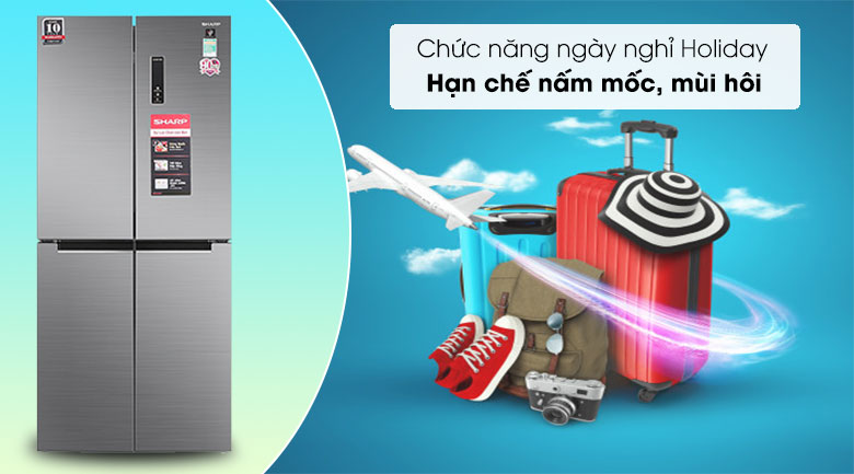 Tủ lạnh Sharp Inverter 401 lít SJ-FXP480V-SL Tủ lạnh Sharp Inverter 401 lít SJ-FXP480V-SL