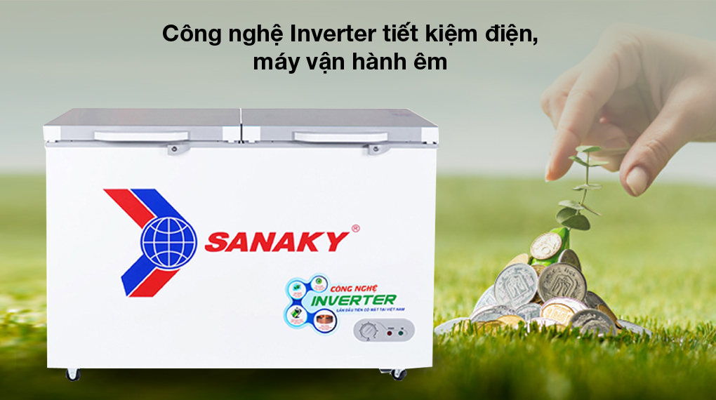 Tủ đông Sanaky Inverter 305 lít VH-4099A4K Tủ đông Sanaky Inverter 305 lít VH-4099A4K