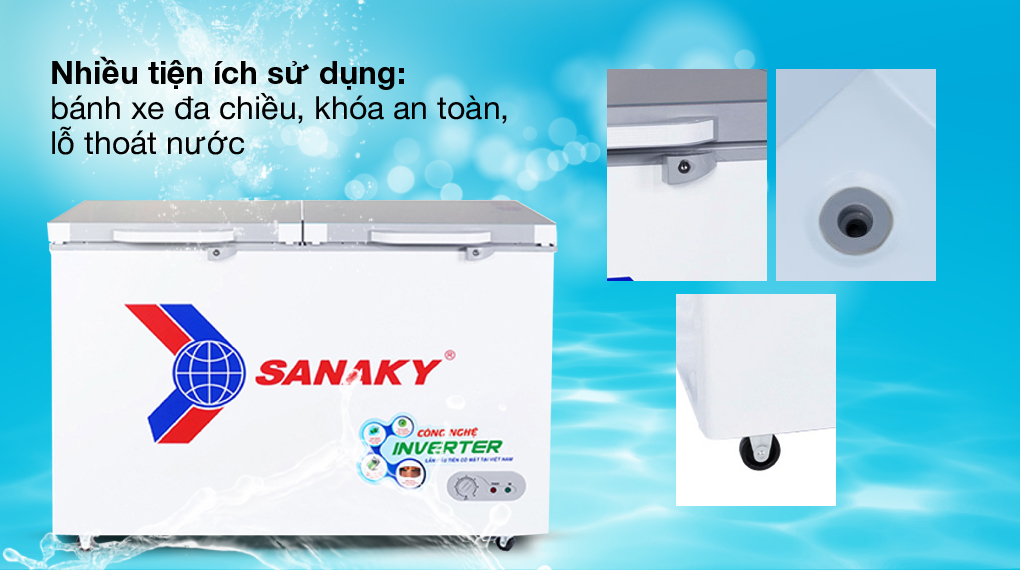 Tủ đông Sanaky Inverter 305 lít VH-4099A4K Tủ đông Sanaky Inverter 305 lít VH-4099A4K