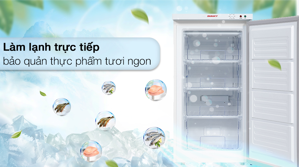 Tủ đông Sanaky 118 lít VH-160VD Tủ đông Sanaky 118 lít VH-160VD