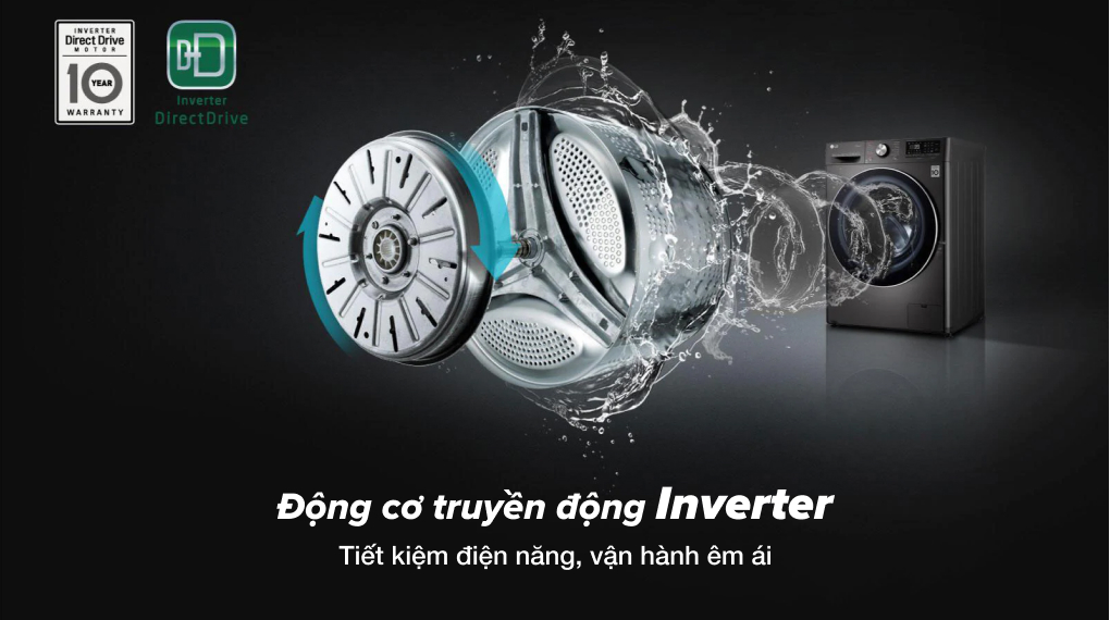 Máy giặt LG Inverter 11 kg FV1411S3B Máy giặt LG Inverter 11 kg FV1411S3B