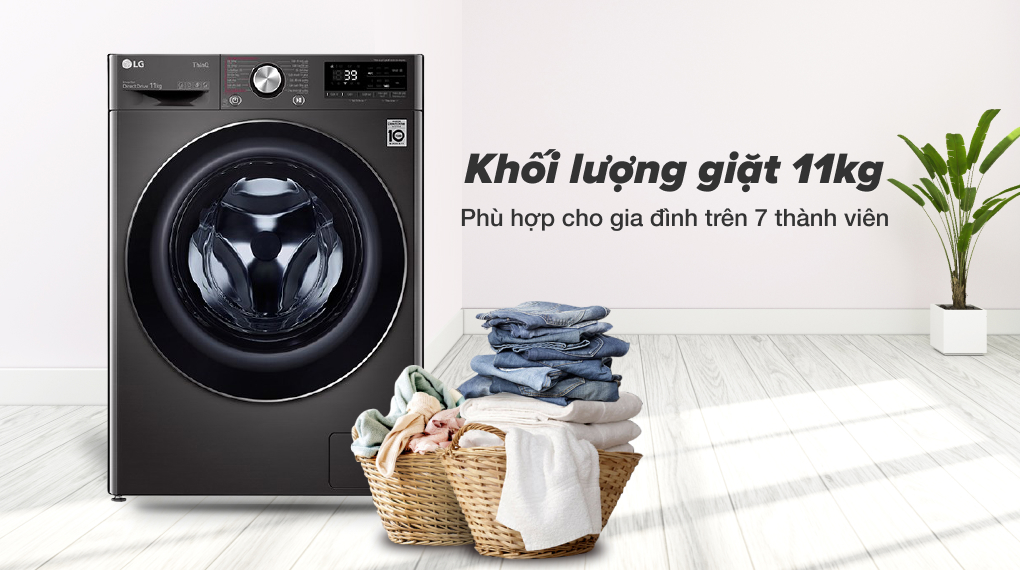 Máy giặt LG Inverter 11 kg FV1411S3B Máy giặt LG Inverter 11 kg FV1411S3B
