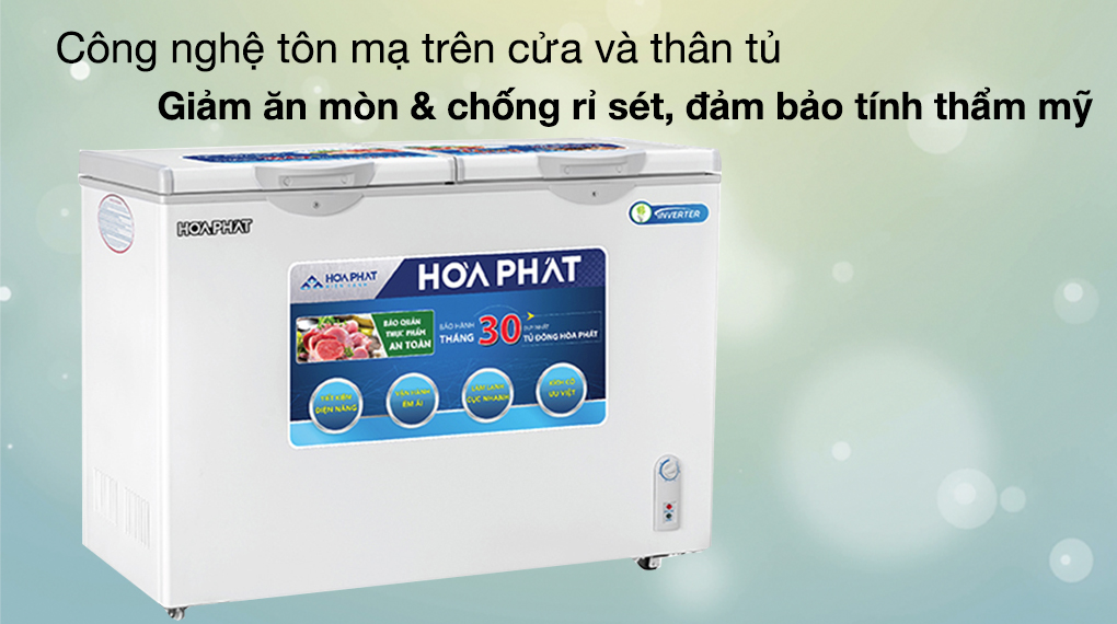 Tủ đông Hòa Phát 271 lít HCFI 656S2Đ2 Tủ đông Hòa Phát 271 lít HCFI 656S2Đ2