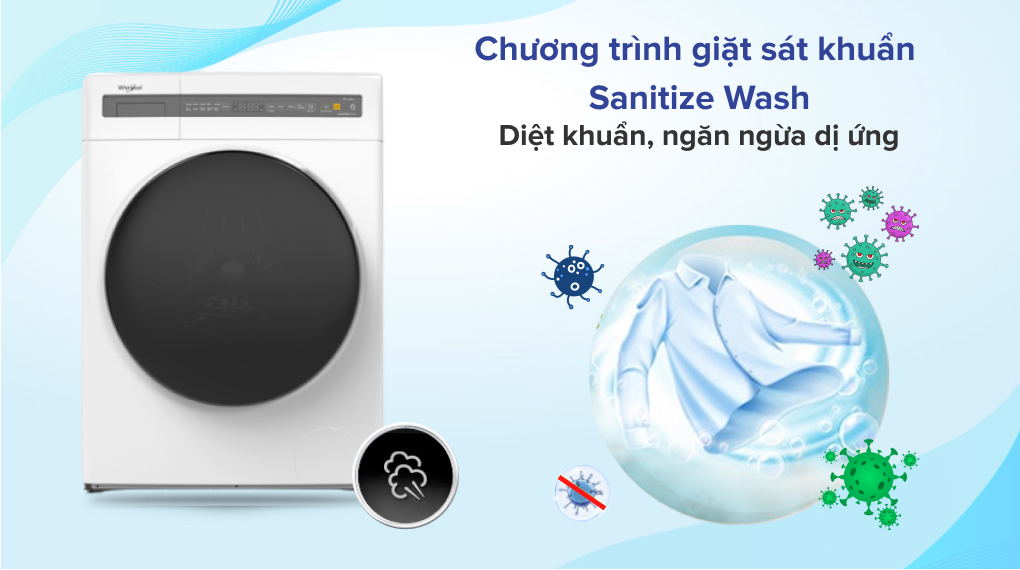 Máy giặt Whirlpool Inverter 10.5 kg FWEB10502FW Máy giặt Whirlpool Inverter 10.5 kg FWEB10502FW