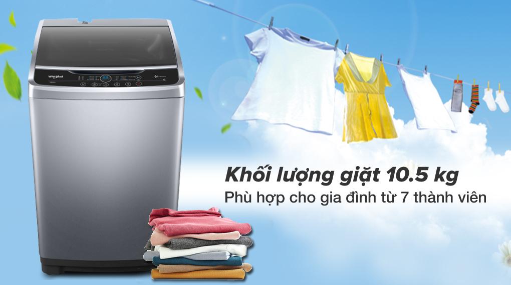 Máy giặt Whirlpool 10.5 kg VWVC10502FS Máy giặt Whirlpool 10.5 kg VWVC10502FS