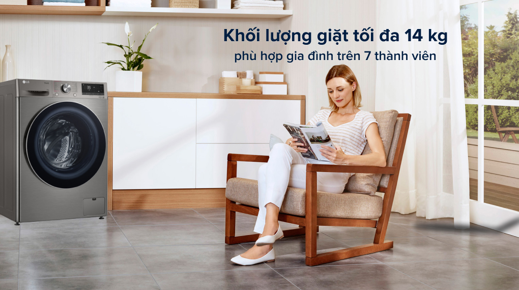 Máy giặt LG Inverter 14 kg FV1414S3P Máy giặt LG Inverter 14 kg FV1414S3P