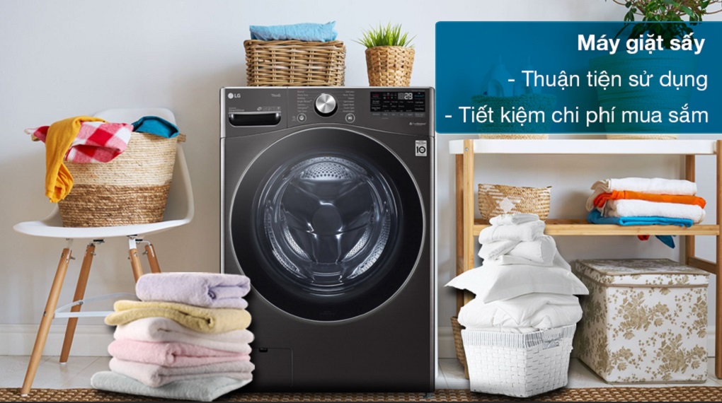 Máy giặt sấy LG Inverter 21 kg F2721HVRB Máy giặt sấy LG Inverter 21 kg F2721HVRB