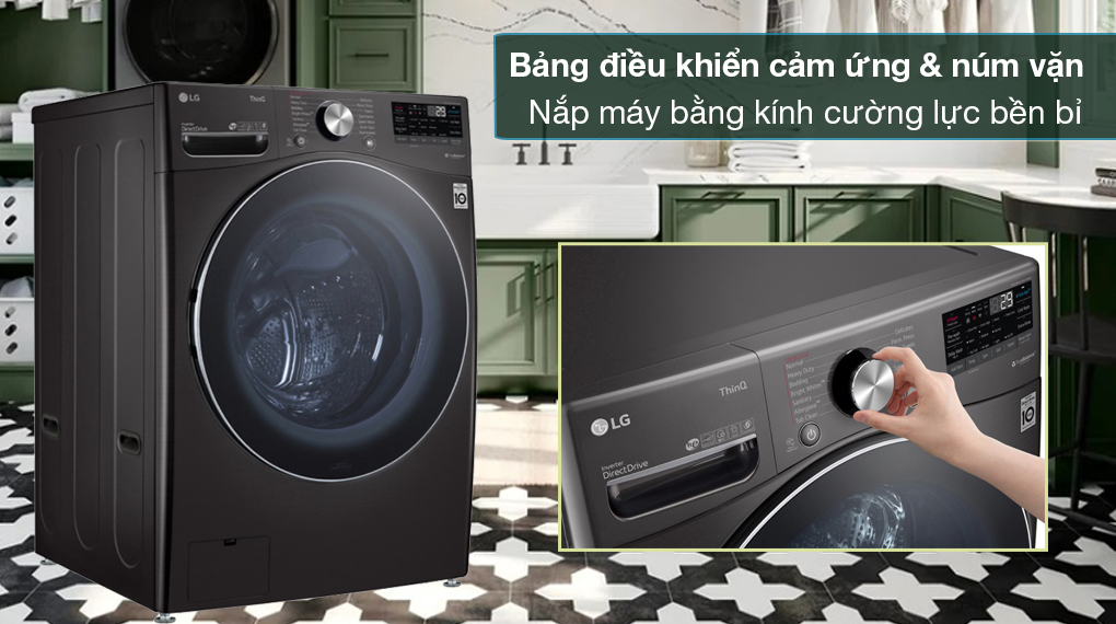Máy giặt sấy LG Inverter 21 kg F2721HVRB Máy giặt sấy LG Inverter 21 kg F2721HVRB