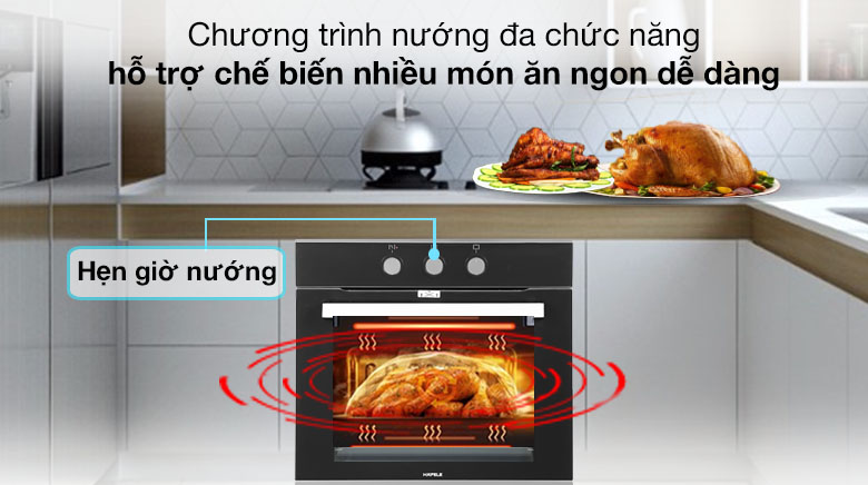 Lò nướng âm Hafele HO-K60B (534.05.581) 65 lít Lò nướng âm Hafele HO-K60B (534.05.581) 65 lít