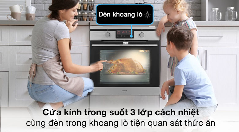 Lò nướng lắp âm Hafele HO-KT60J (535.62.511) 65 lít Lò nướng lắp âm Hafele HO-KT60J (535.62.511) 65 lít