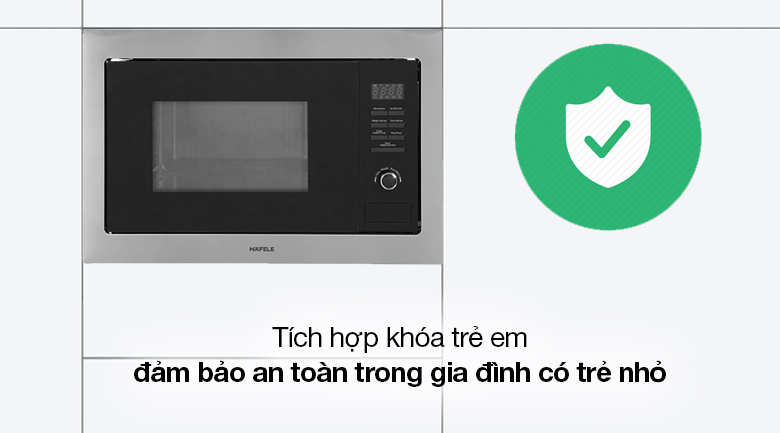 Lò vi sóng có nướng lắp âm Hafele HM-B38A (535.34.000) 25 lít Lò vi sóng có nướng lắp âm Hafele HM-B38A (535.34.000) 25 lít