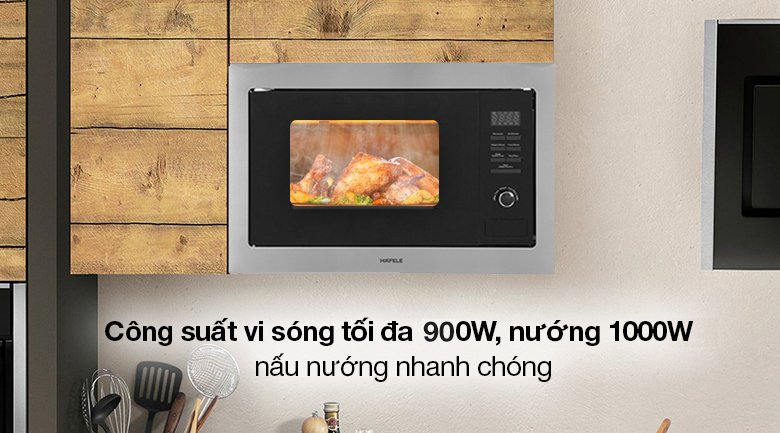 Lò vi sóng có nướng lắp âm Hafele HM-B38A (535.34.000) 25 lít Lò vi sóng có nướng lắp âm Hafele HM-B38A (535.34.000) 25 lít