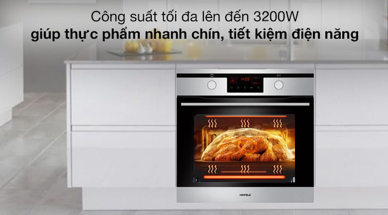 Lò nướng lắp âm Hafele HO-KT60J (535.62.511) 65 lít Lò nướng lắp âm Hafele HO-KT60J (535.62.511) 65 lít