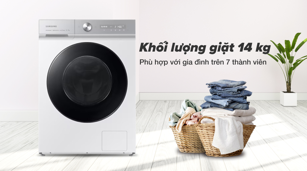 Máy giặt Samsung Inverter 14 kg WW14BB944DGHSV Máy giặt Samsung Inverter 14 kg WW14BB944DGHSV