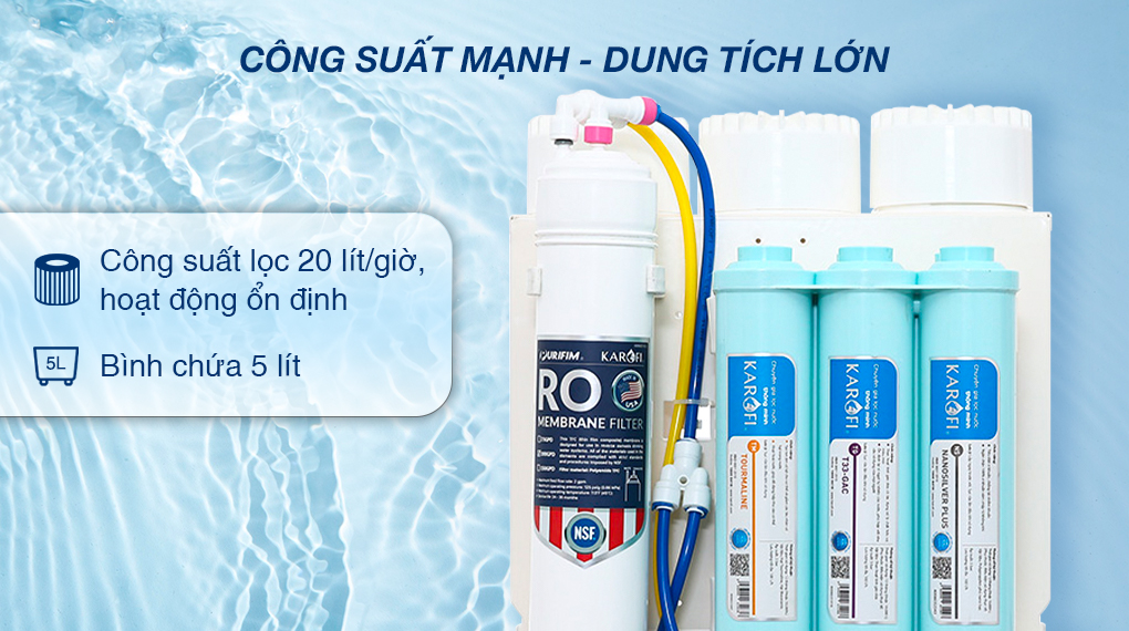 Máy lọc nước RO âm tủ Karofi KAQ-U06 10 lõi Máy lọc nước RO âm tủ Karofi KAQ-U06 10 lõi
