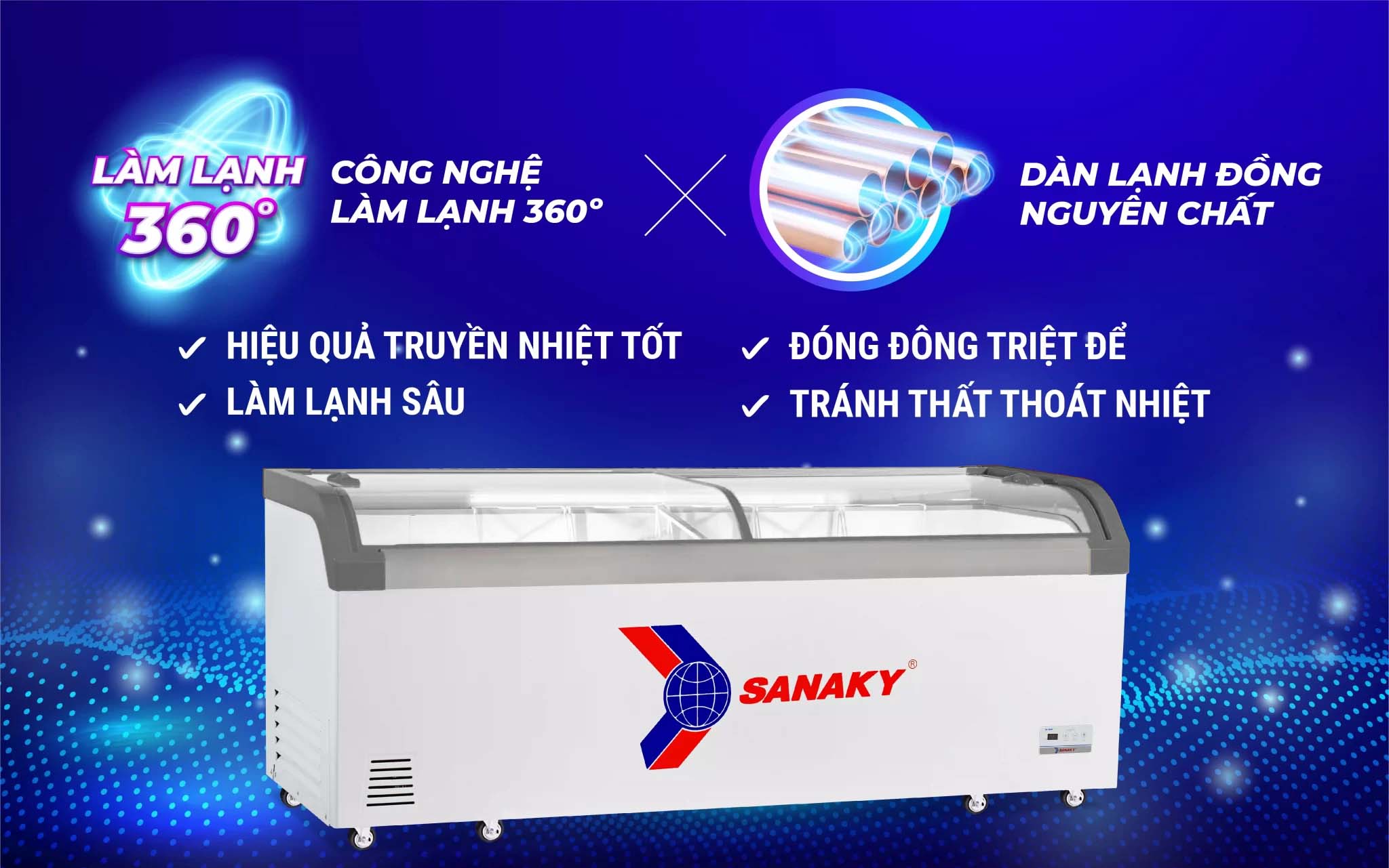Tủ đông Sanaky 750 lít VH-1099KA Tủ đông Sanaky 750 lít VH-1099KA