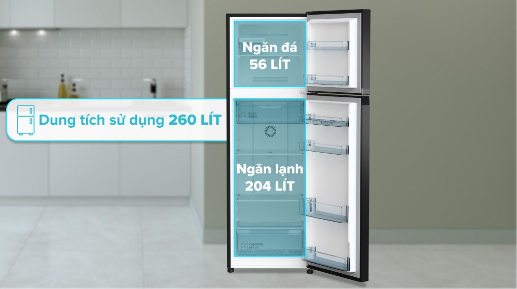 Tủ lạnh Hitachi Inverter 260 lít HRTN5275MFUVN Tủ lạnh Hitachi Inverter 260 lít HRTN5275MFUVN