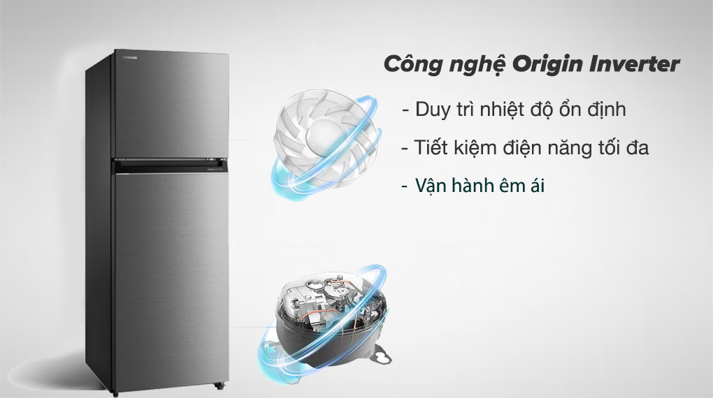 Tủ lạnh Toshiba Inverter 312 lít GR-RT416WE-PMV(58)-MM Tủ lạnh Toshiba Inverter 312 lít GR-RT416WE-PMV(58)-MM