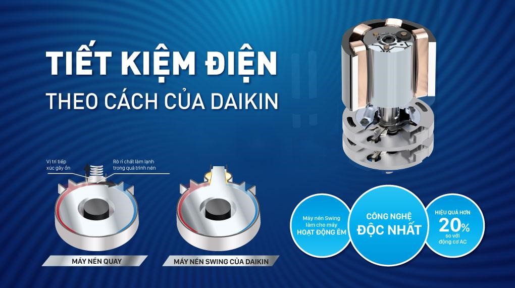 Điều hòa Daikin 2 chiều 9000BTU inverter FTHF25XVMV Điều hòa Daikin 2 chiều 9000BTU inverter FTHF25XVMV