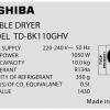 Máy sấy bơm nhiệt Toshiba 10 kg TD-BK110GHV(MK)