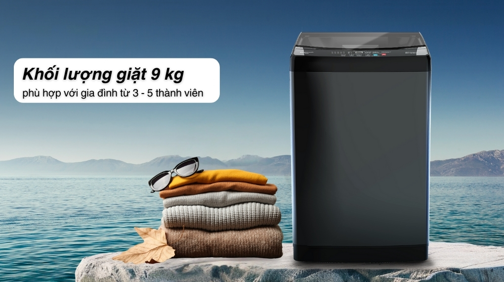 Máy giặt Casper 9 kg WT-9NB3 - Khối lượng giặt và chương trình