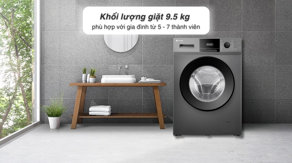 Máy giặt Casper Inverter 9.5 kg WF-95VG5 - Khối lượng giặt và chương trình