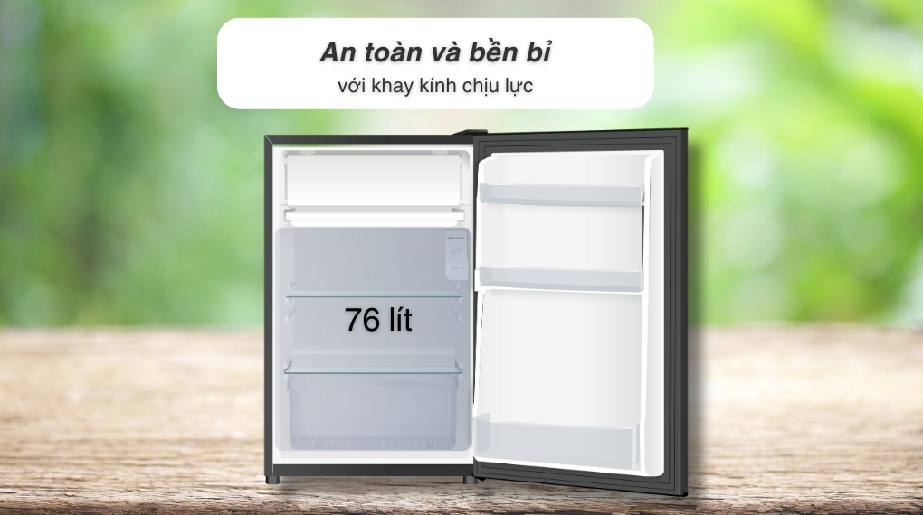 Tủ lạnh Aqua 90 lít AQR-D100FA(BS) - Ngăn lạnh