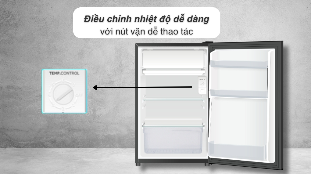 Tủ lạnh Aqua 90 lít AQR-D100FA(BS) - Tiện ích