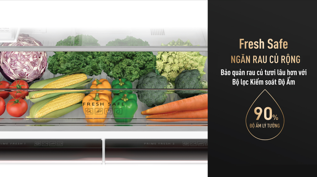 Tủ lạnh Panasonic Inverter 621 lít PRIME+ Edition Multi Door NR-XY680YMMV - Ngăn rau củ Tủ lạnh Panasonic Inverter 621 lít PRIME+ Edition Multi Door NR-XY680YMMV - Ngăn rau củ