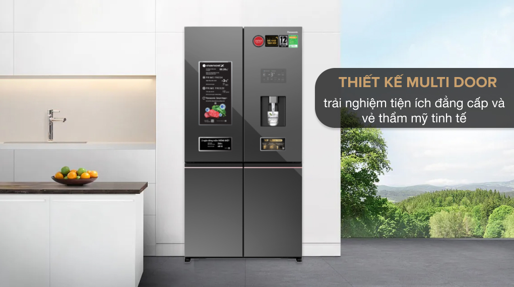 Tủ lạnh Panasonic Inverter 621 lít PRIME+ Edition Multi Door NR-XY680YMMV - Thiết kế Tủ lạnh Panasonic Inverter 621 lít PRIME+ Edition Multi Door NR-XY680YMMV - Thiết kế