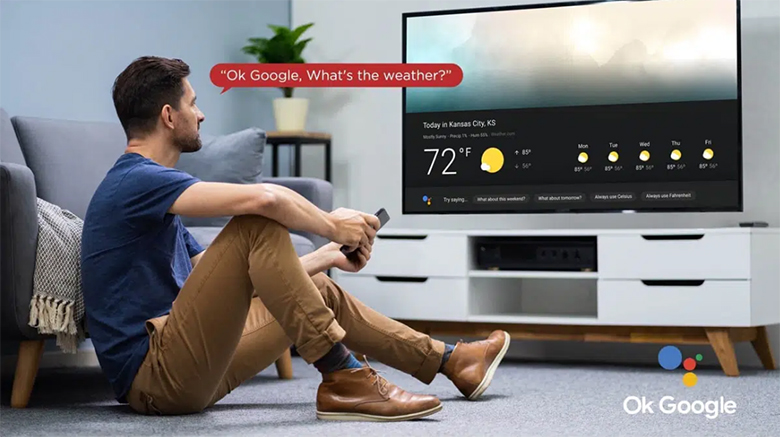 Trợ lý ảo Google Assistant - Google Tivi TCL 4K 98 inch 98P745