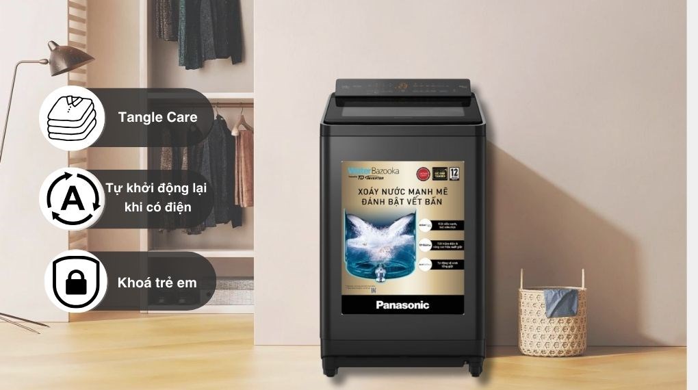 Máy giặt Panasonic Inverter 14.5 kg NA-FD290CEBV - tiện ích