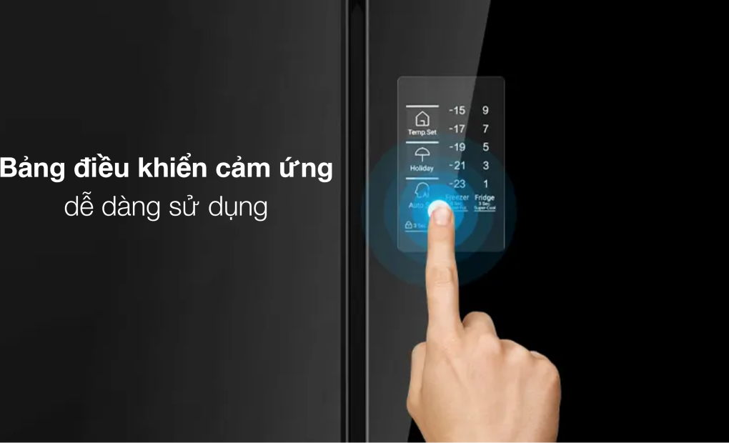 bảng điều khiển - Tủ lạnh Aqua Inverter 469 lít Multi Door AQR-M536XA(GB) bảng điều khiển - Tủ lạnh Aqua Inverter 469 lít Multi Door AQR-M536XA(GB)