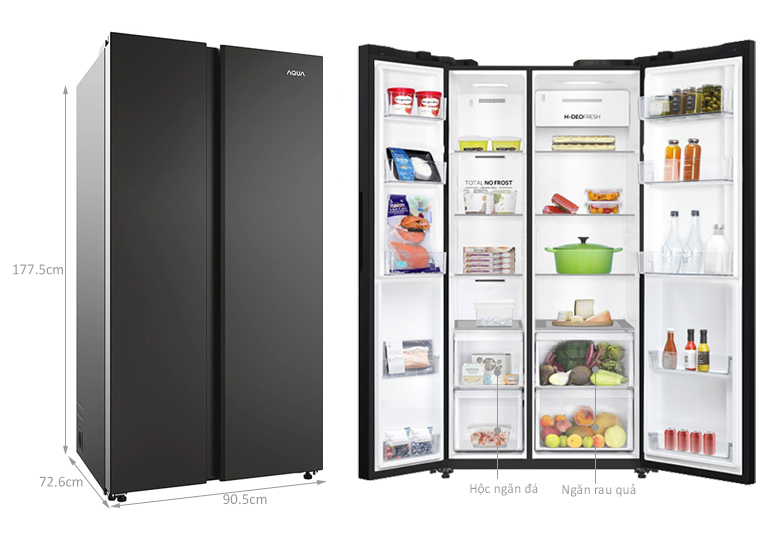 kich thuoc Aqua Inverter 646 lít AQR-S682XA(BL)