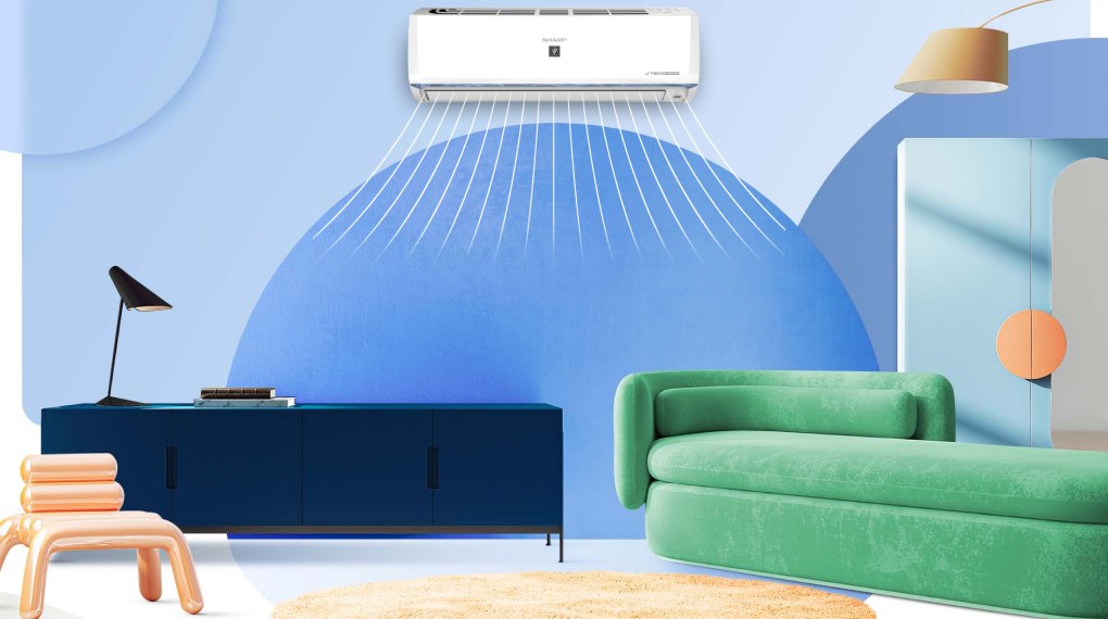 Máy lạnh Sharp Inverter 1.5 HP AH-XP13BSW - Tổng quan thiết kế
