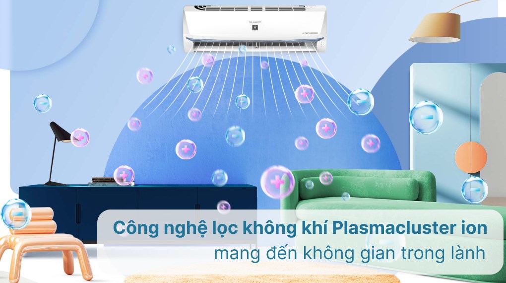 Máy lạnh Sharp Inverter 2 HP AH-XP18BSW - Kháng khuẩn khử mùi