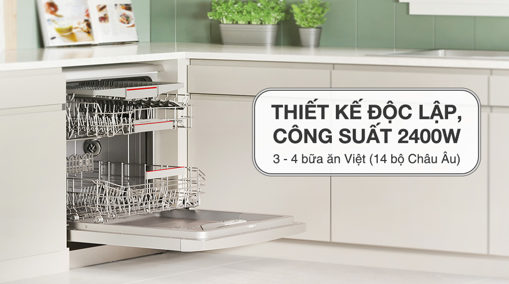 Máy rửa chén độc lập Bosch SMS6ZCI37Q - Công suất Máy rửa chén độc lập Bosch SMS6ZCI37Q - Công suất