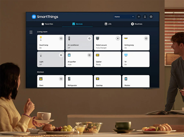Ứng dụng SmartThing -Smart Tivi Samsung 4K 65 inch UA65DU7000