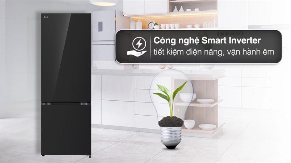 Tủ lạnh LG Inverter 335 lít LBB33BLGA - Công nghệ tiết kiệm điện